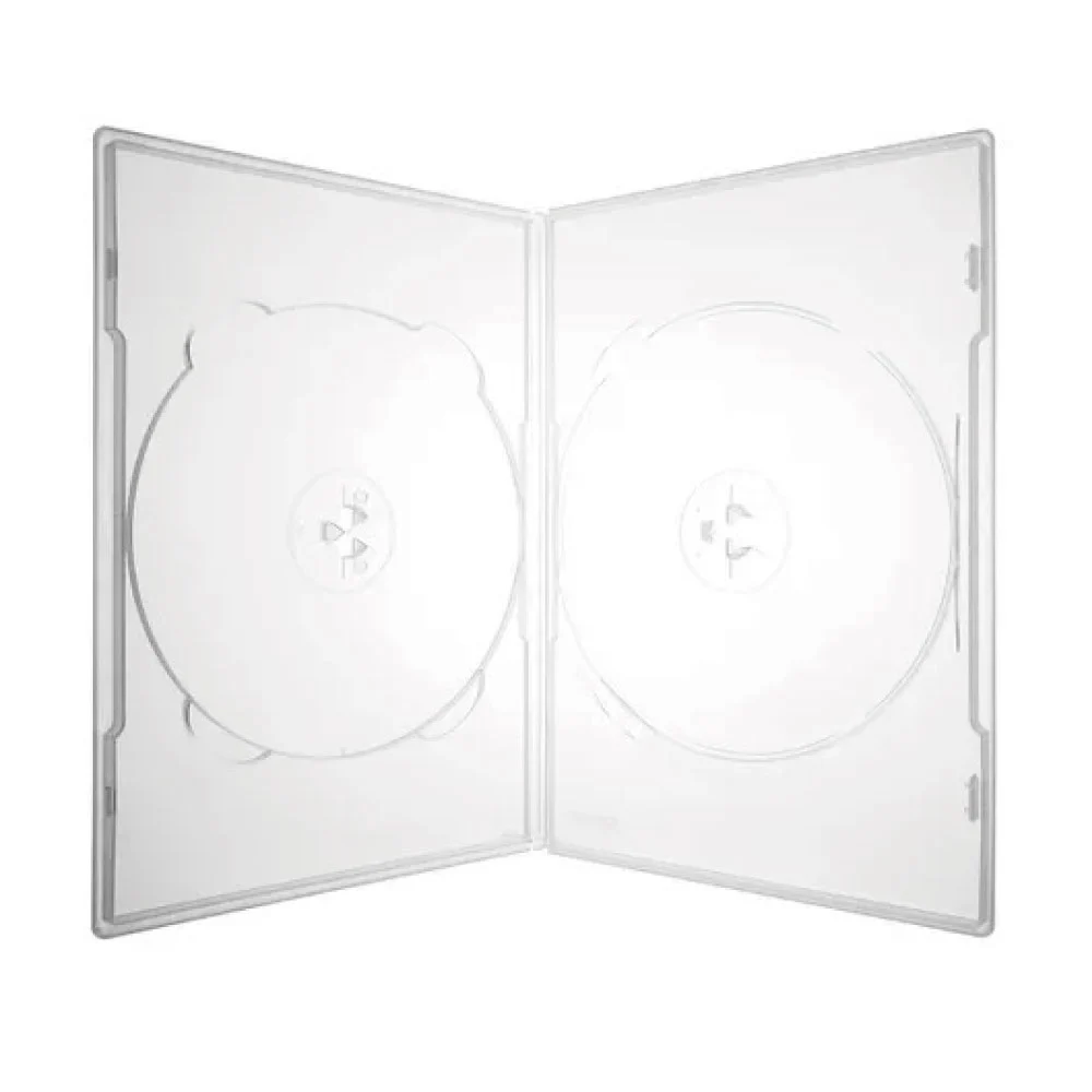 Caja Plastica Transparente Doble Para Dvd