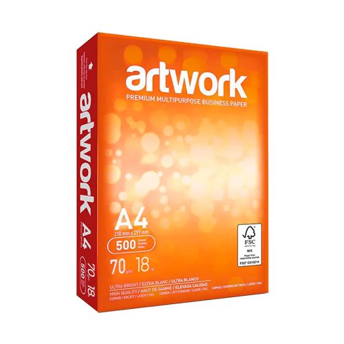 Artwork A4 70 Grs Caja X 5 Resmas - Imagen 2