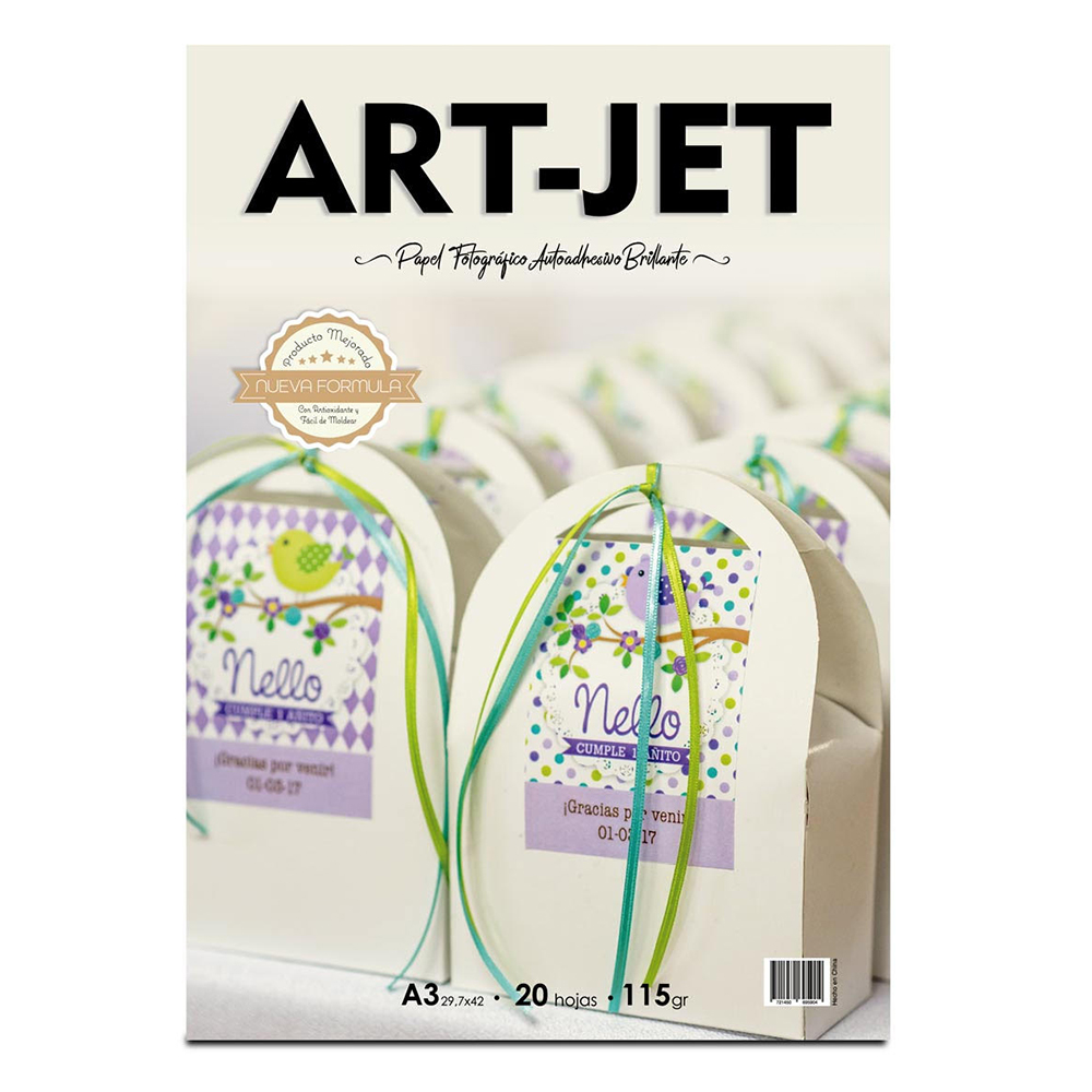 Art-jet A3 115 Grs Fotografico Adhesivo Glossy X 20 Hojas