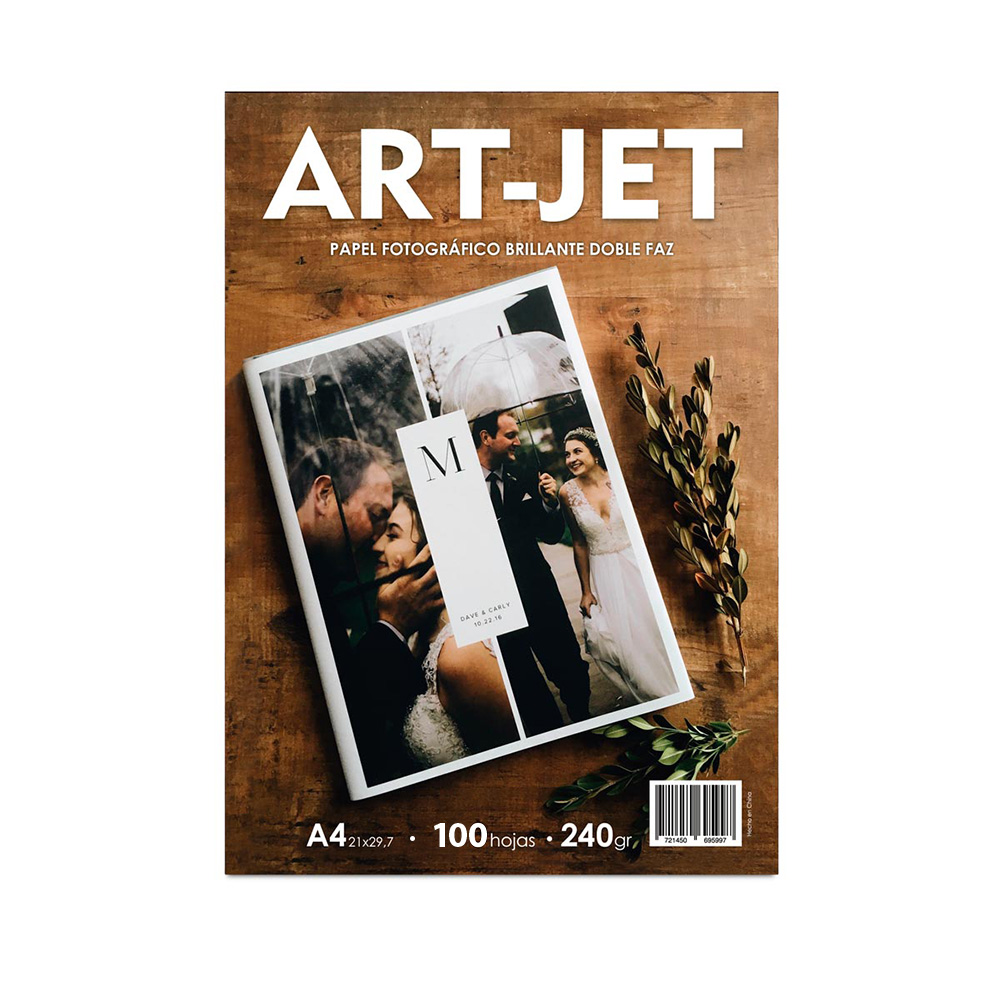 Art-jet A4 240 Grs Bifaz Glossy X 100 Hojas