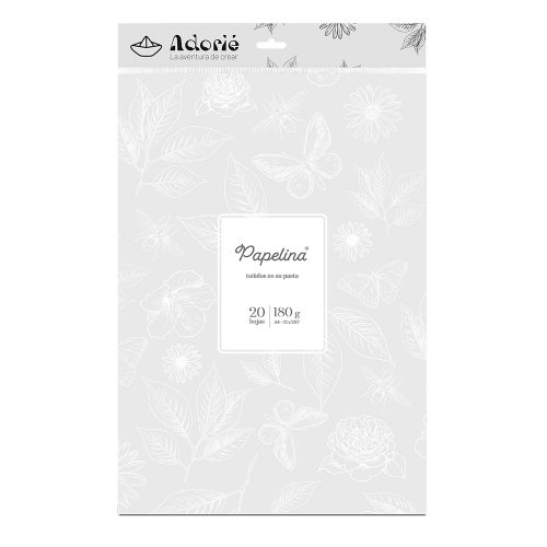 Adorie A4 180 Grs Papelina Blanco Tiza X 20 Hojas