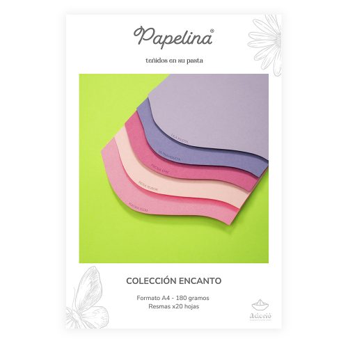 Adorie A4 180 Grs Papelina Rosa Rubor X 20 Hojas - Imagen 2