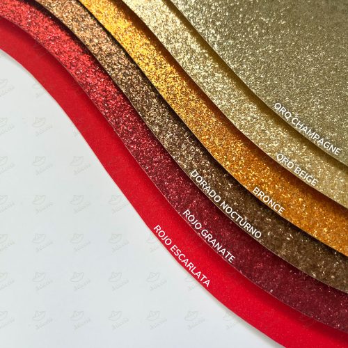 Adorie A4 230 Grs Gliterina Bronce X 20 Hojas - Imagen 2