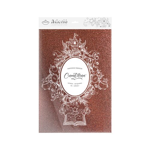 Adorie A4 230 Grs Cuentilina Marron Roble Antiguo X10 Hojas