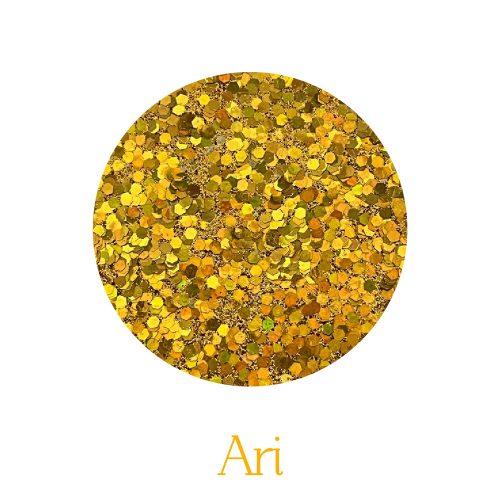 Adorie A4 Glamurina Dorado Ari X10 Hojas - Imagen 2