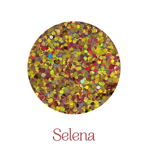 Adorie A4 Glamurina Dorado Y Rojo Selena X10 Hojas - Imagen 2
