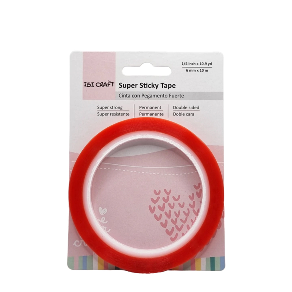 Cinta Adhesiva Craft Doble Faz Permanente 6mm X 10mts