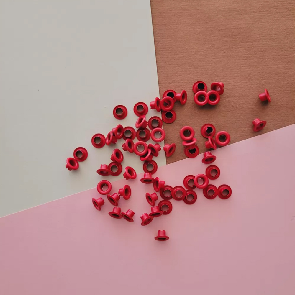 Ojalillos Aluminio (eyelet) 50 Pcs Rojo