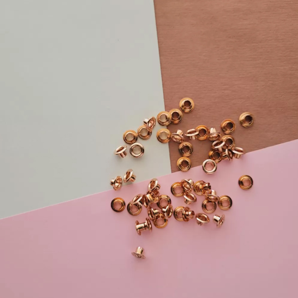 Ojalillos Aluminio (eyelet) 50 Pcs Oro