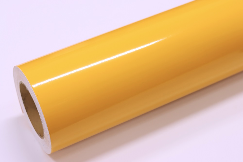 1022 Vinilo Mccal X 122 Cm Amarillo Claro Brillante X Metro