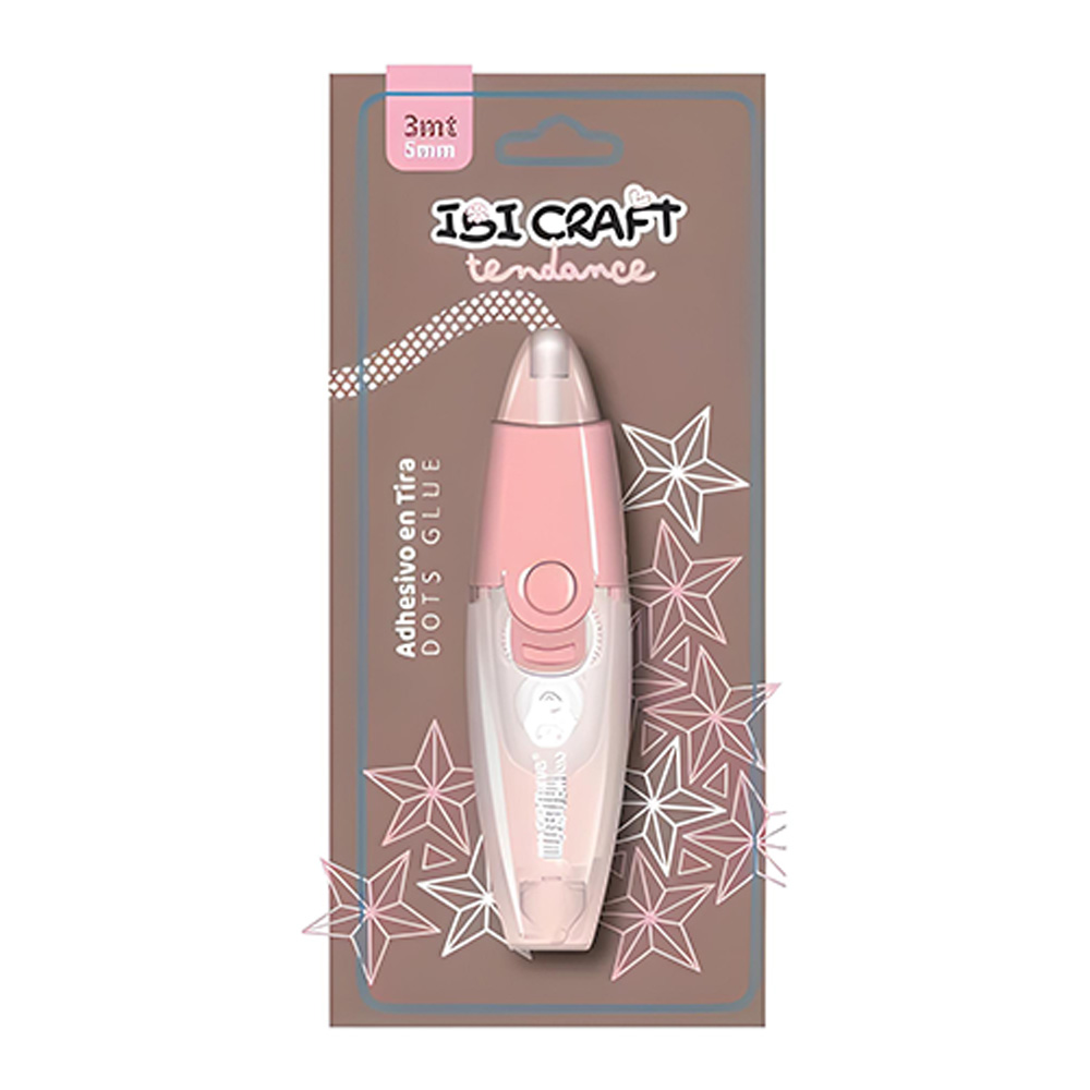 Adhesivo Doble Faz Cinta 5mm X 3mts Tipo Lapiz Ibi Craft Retractil