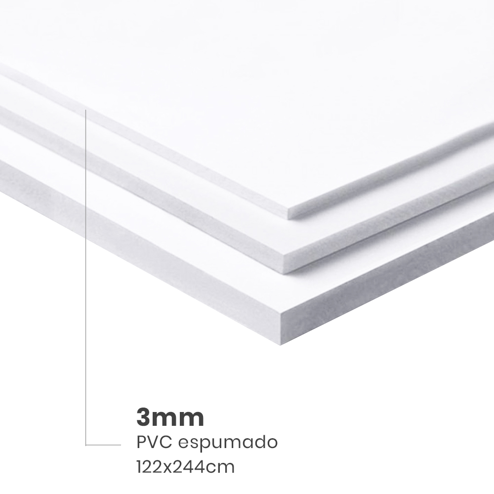 Pvc Espumado 3 Mm 122x244 Cm
