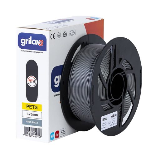 Petg Gris Plata Grilon3 1.75 X 1 Kg