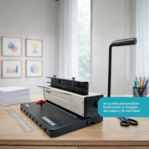 Anilladora Global Doble Wire 2:1 A4 Agujeros Cuadrados - Imagen 4