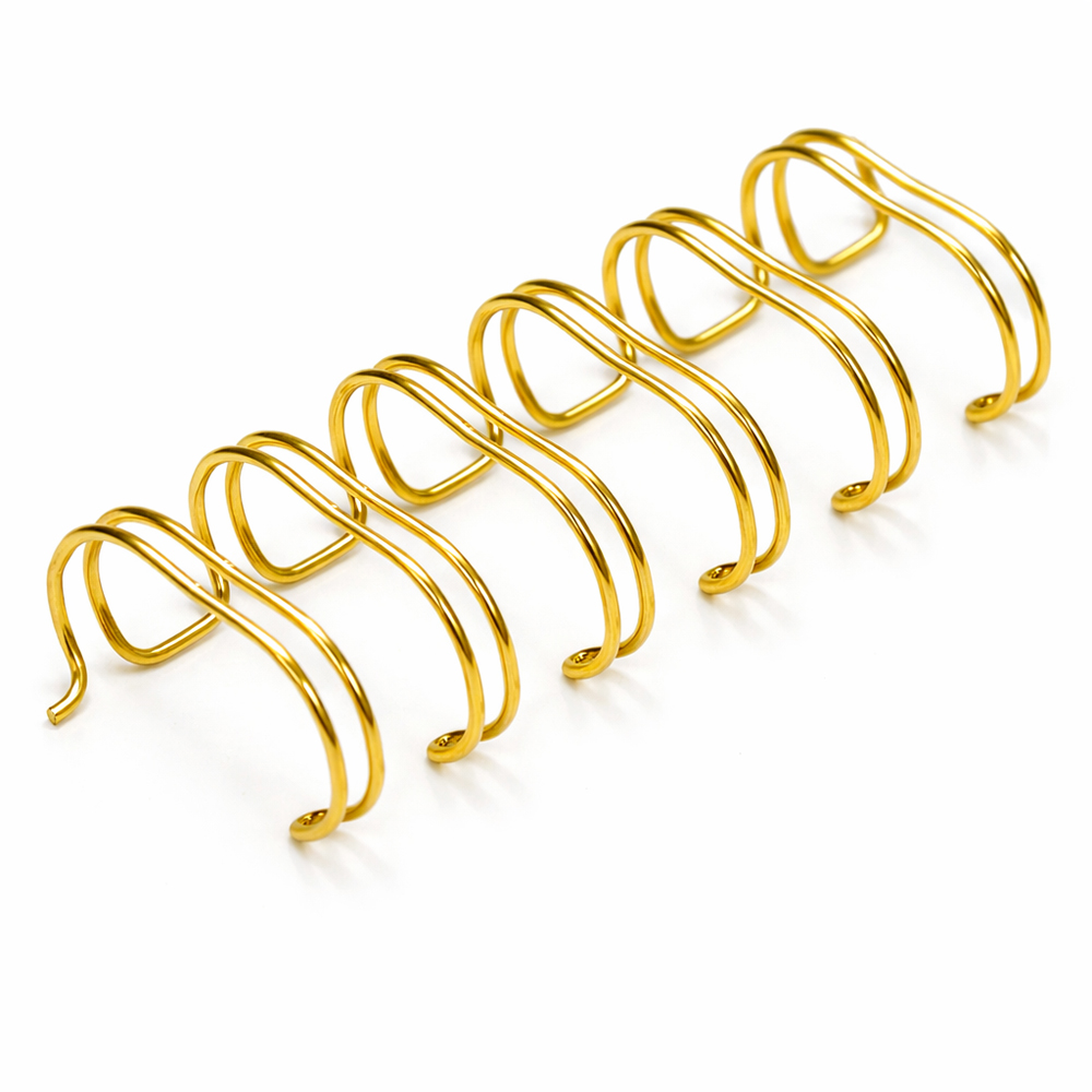 Anillo Alambre Doble 28mm Dorado 2:1 X 50(250h)