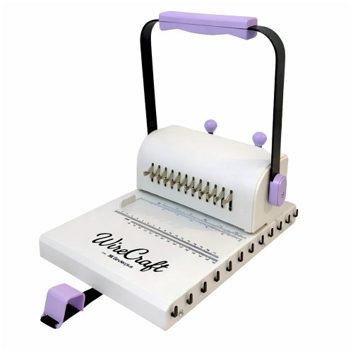 Anilladora Binder Wire 150 Lila 2:1 A4 En Dos Pasos Agujeros Redondos - Imagen 2