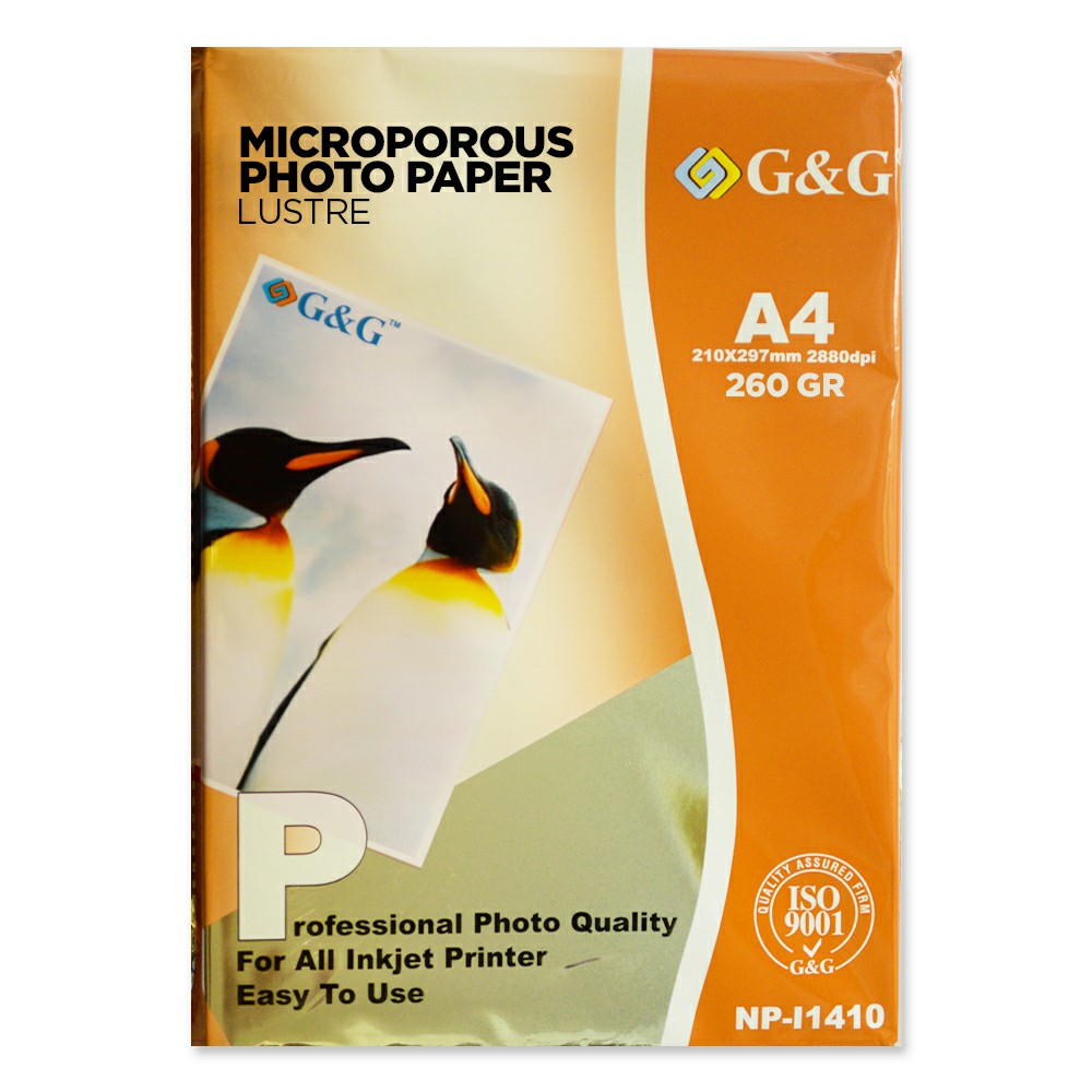 G&g A4 260 Grs Microporoso Luster X 20 Hojas