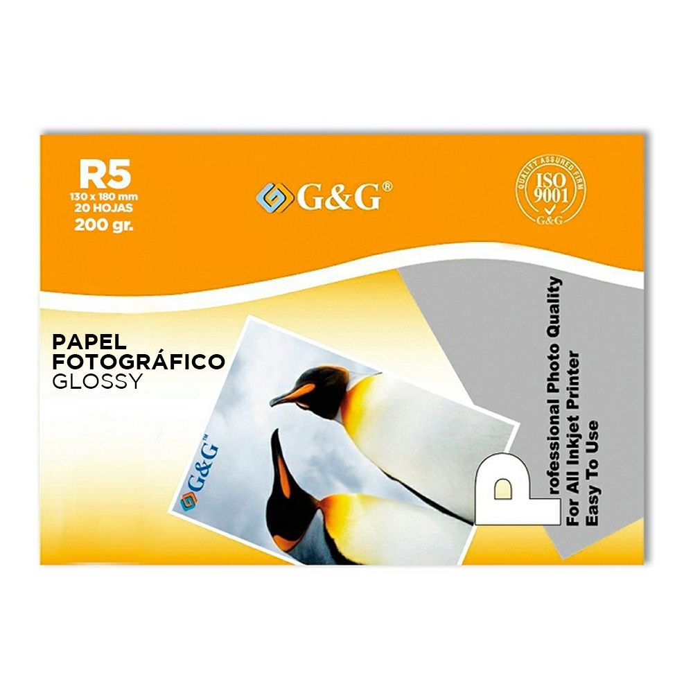 G&g R5 (13x18) 200 Grs Glossy X 20 Hojas