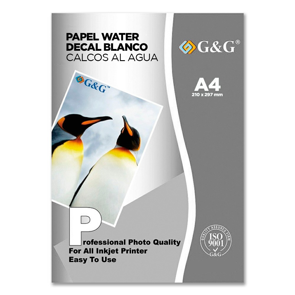 G&g A4 Calco Blanco Al Agua X Hoja