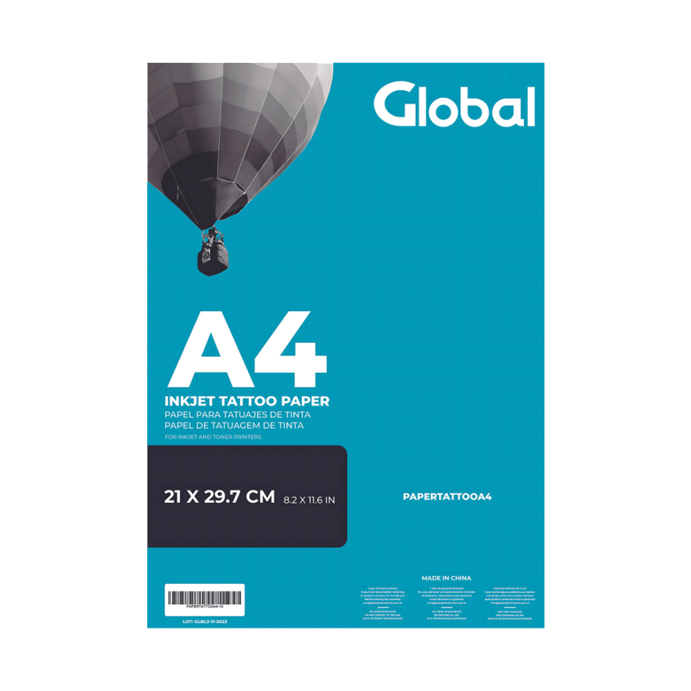 Global A4 Tatto Al Agua X Hoja