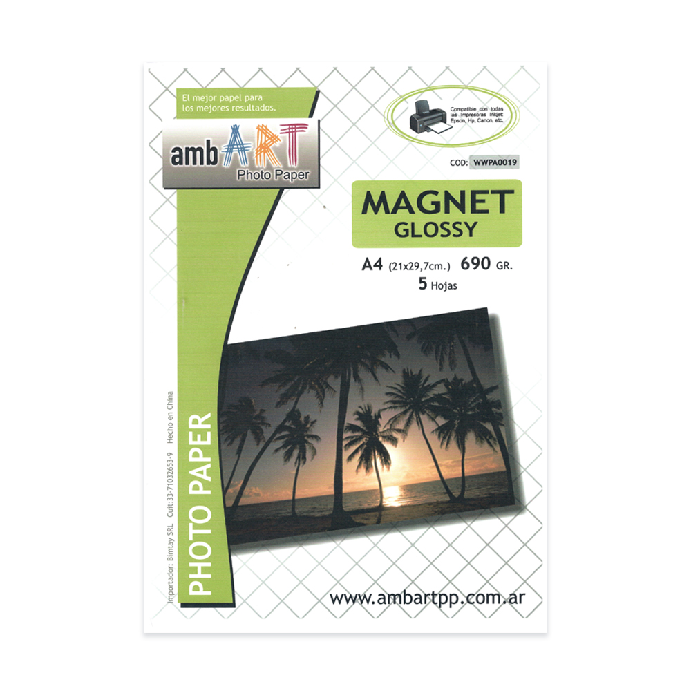 Ambart A4 690 Grs Magnetico Glossy X Hoja