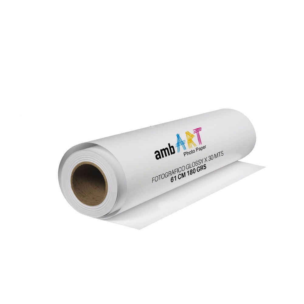 Ambart 61 Cm Fotografico Glossy X Rollo 30 Mts 180 Gramos