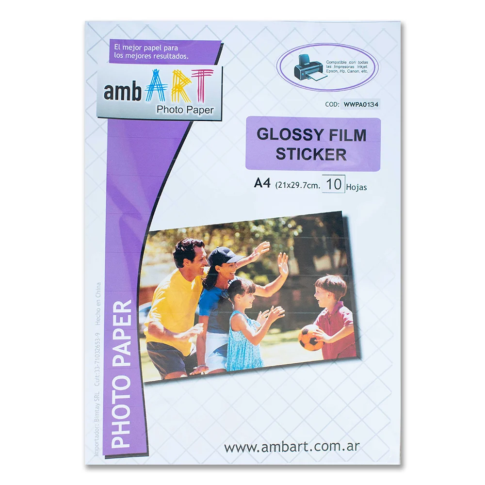 Ambart A4 Adhesivo Film Sticker X 10 Hojas