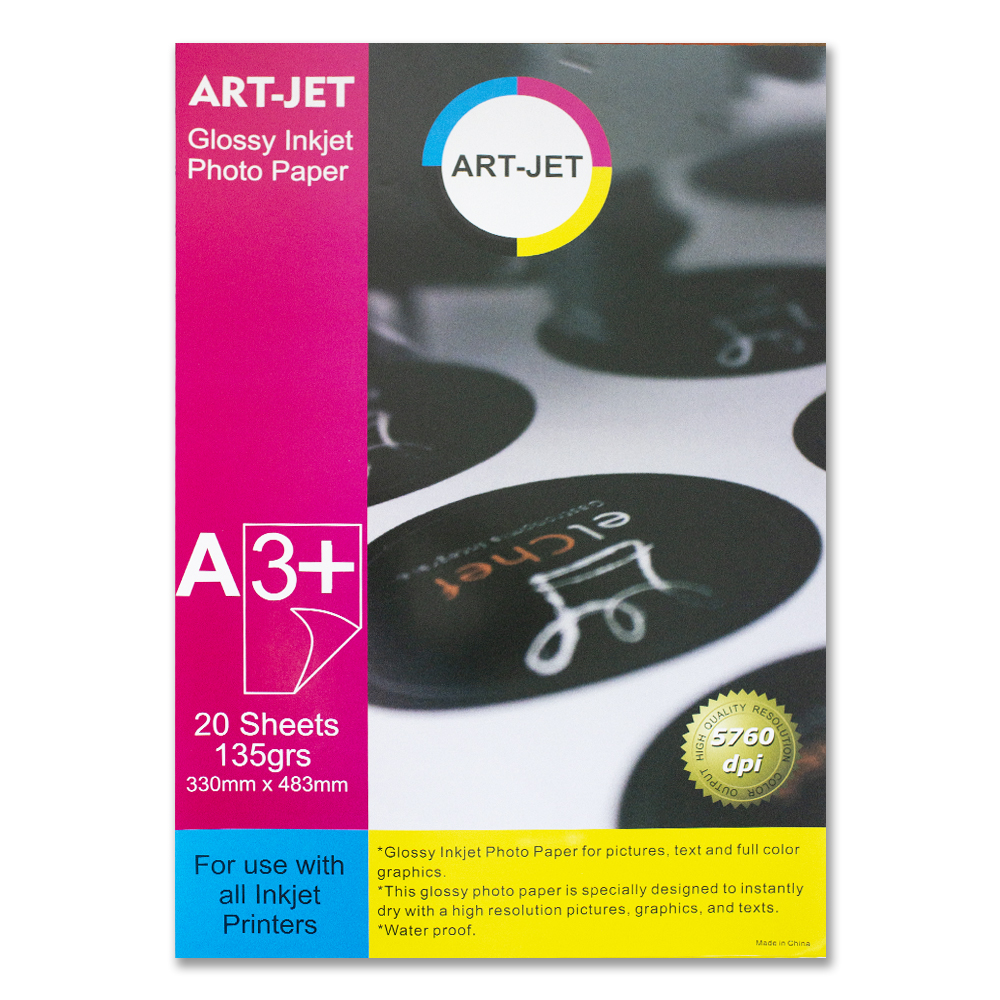 Art-jet A3+ 135 Grs Adhesivo Glossy X 20 Hojas