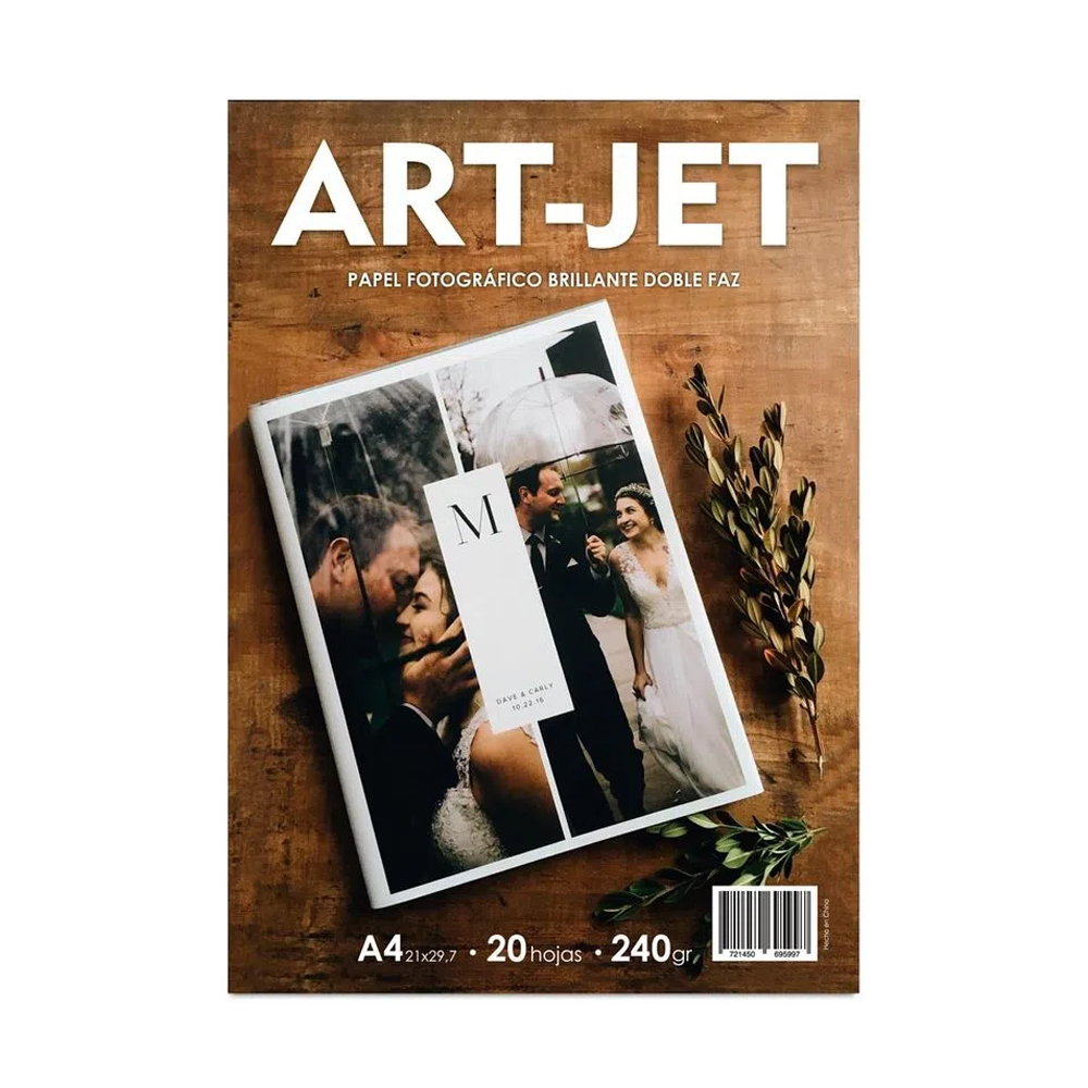 Art-jet A4 240 Grs Bifaz Glossy X 20 Hojas