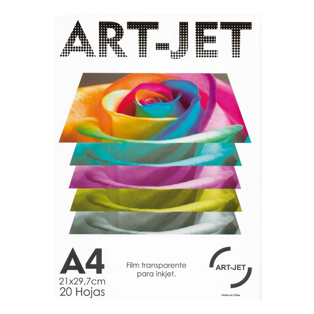 Art-jet A4 133 Mic Film Acetato Transparente X 20 Hojas