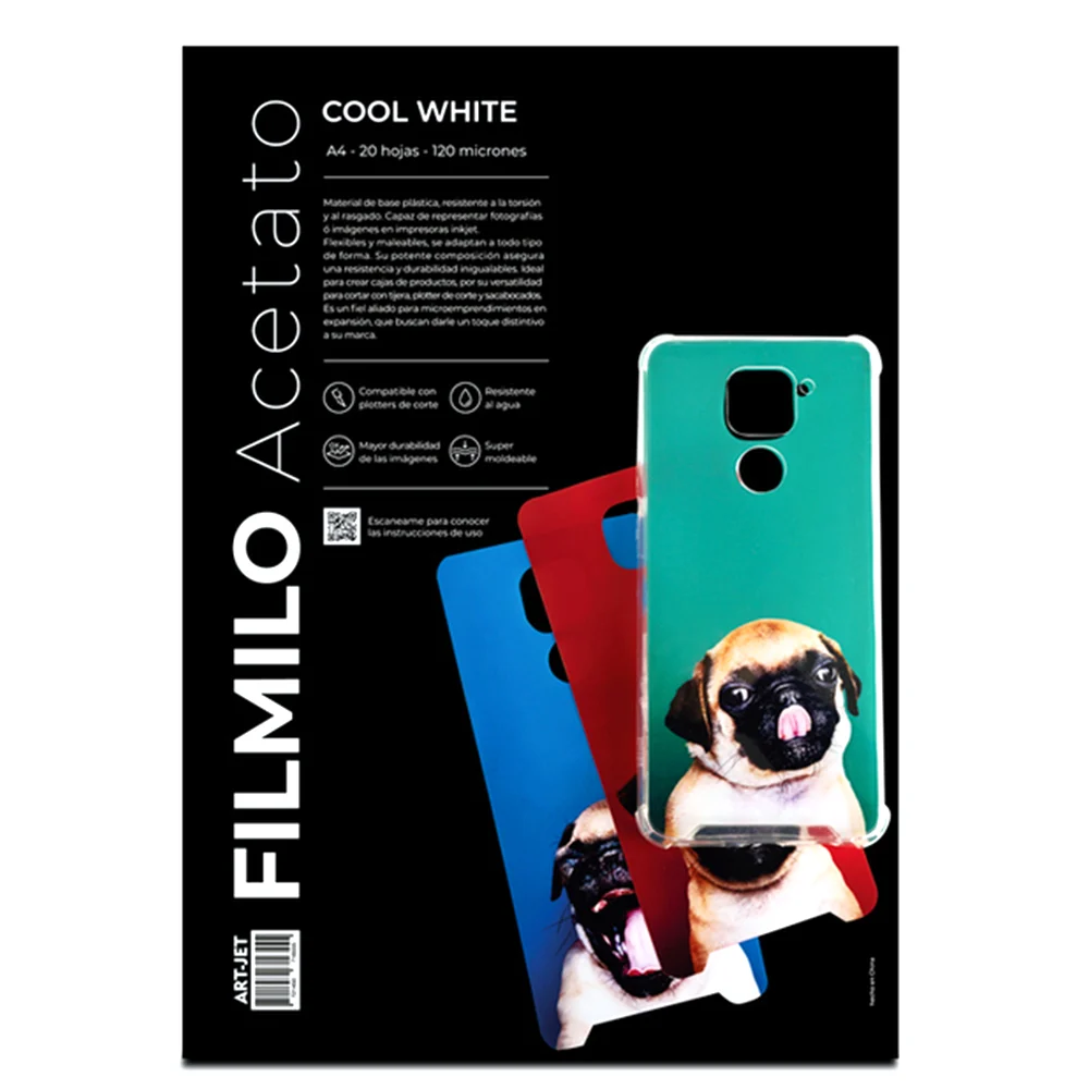 Art-jet A4 120 Mic Filmilo Cool White X 20 Hojas