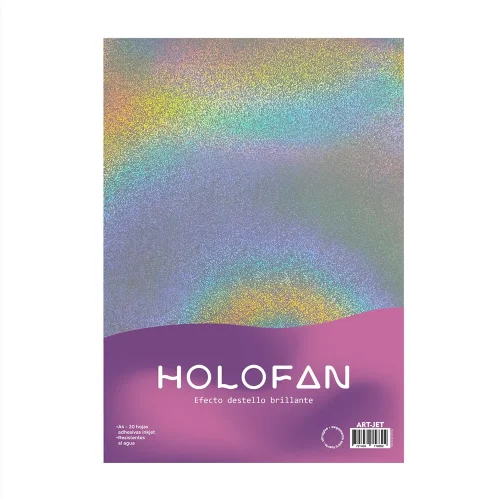 Art-jet A4 Film Adhesivo Holografico Destello Brillante X 20 Hojas