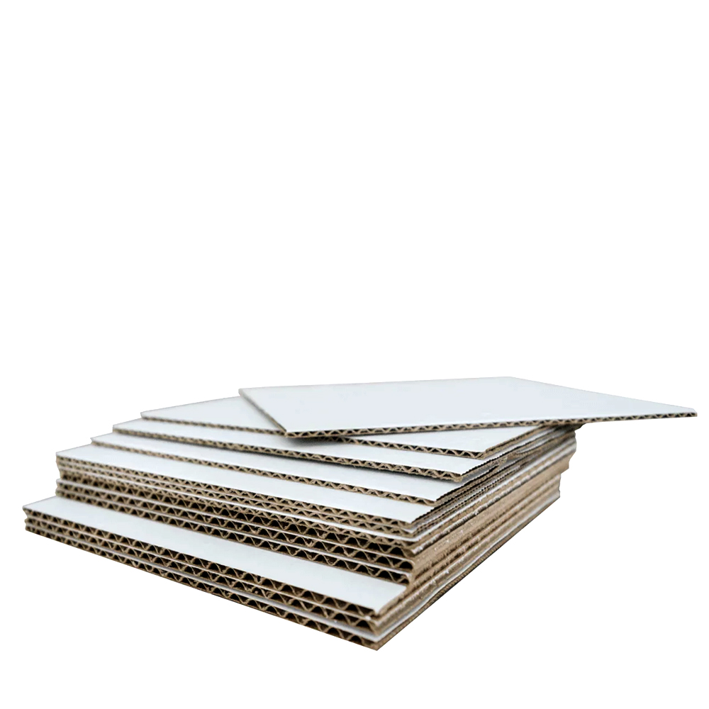 Carton Corrugado Bifaz Blanco/blanco 100x122