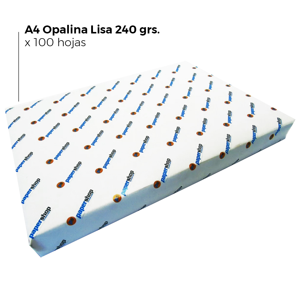 Paper Shop Opalina A4 240 Grs Lisa X 100 Hojas