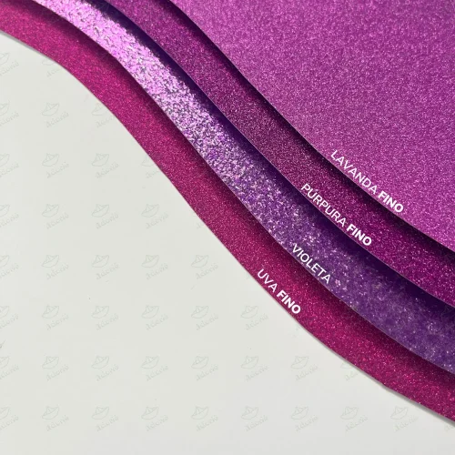 Adorie A4 230 Grs Gliterina Violeta X 20 Hojas - Imagen 2