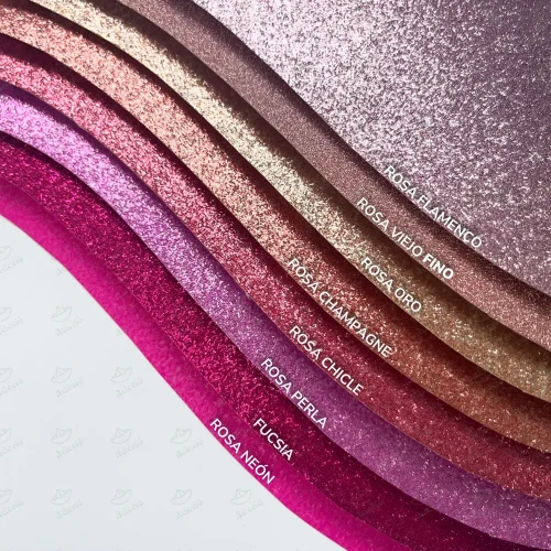 Adorie A4 230 Grs Gliterina Fucsia X 20 Hojas - Imagen 2