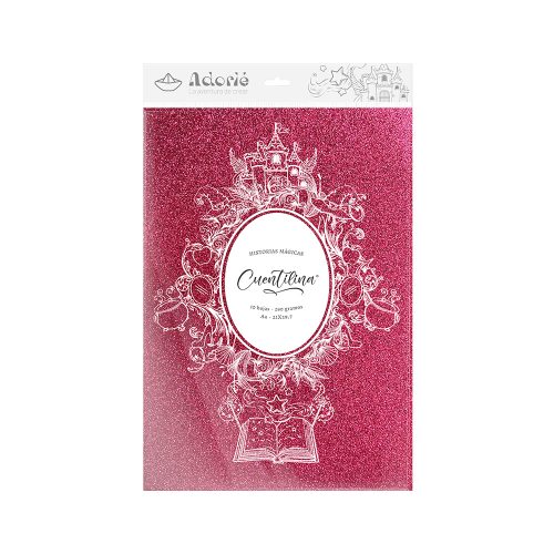 Adorie A4 230 Grs Cuentilina Fucsia Princesa X10 Hojas