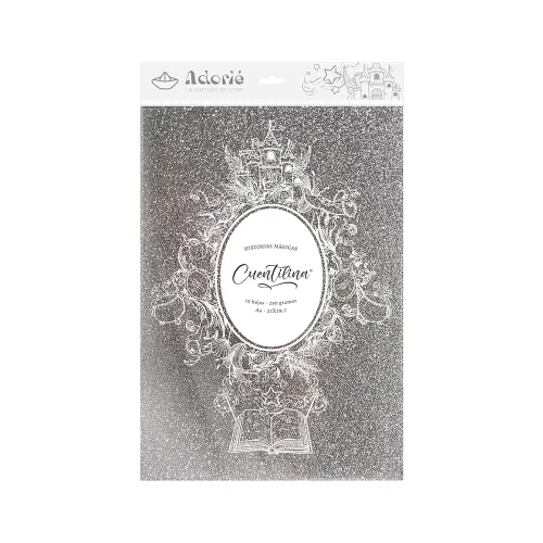 Adorie A4 230 Grs Cuentilina Gris Niebla Nocturna X10 Hojas