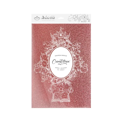 Adorie A4 230 Grs Cuentilina Rosa Gardenia X10 Hojas