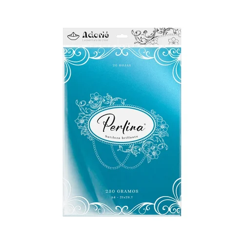 Adorie A4 230 Grs Perlina Cielo X20 Hojas