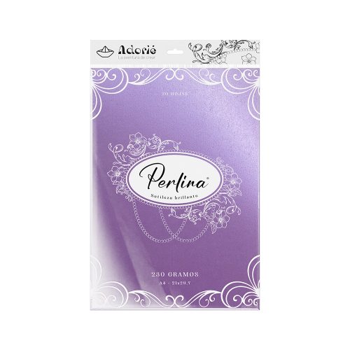 Adorie A4 230 Grs Perlina Violeta X20 Hojas