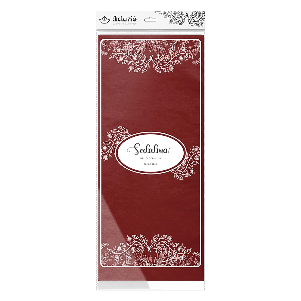 Adorie 50x70 Sedalina Bordo X 25 Hojas