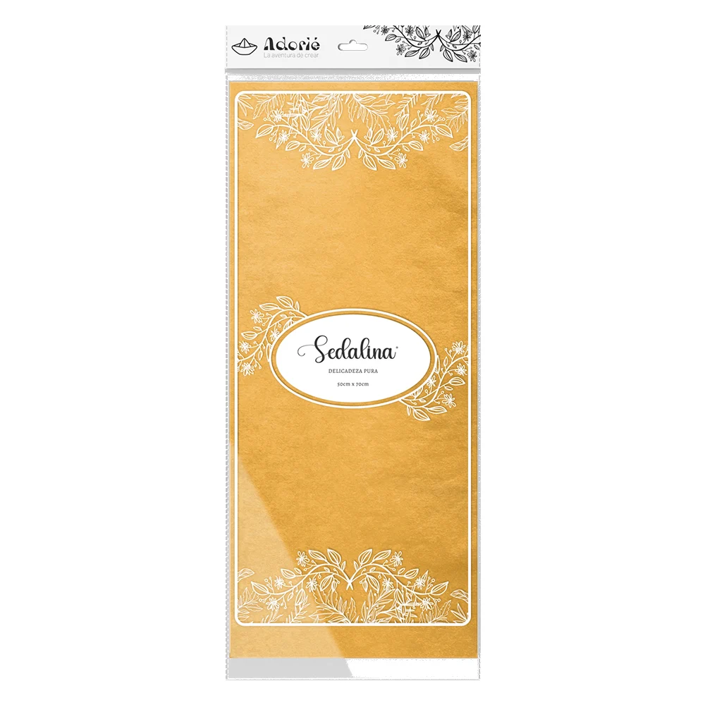 Adorie 50x70 Sedalina Naranja Pastel X 25 Hojas