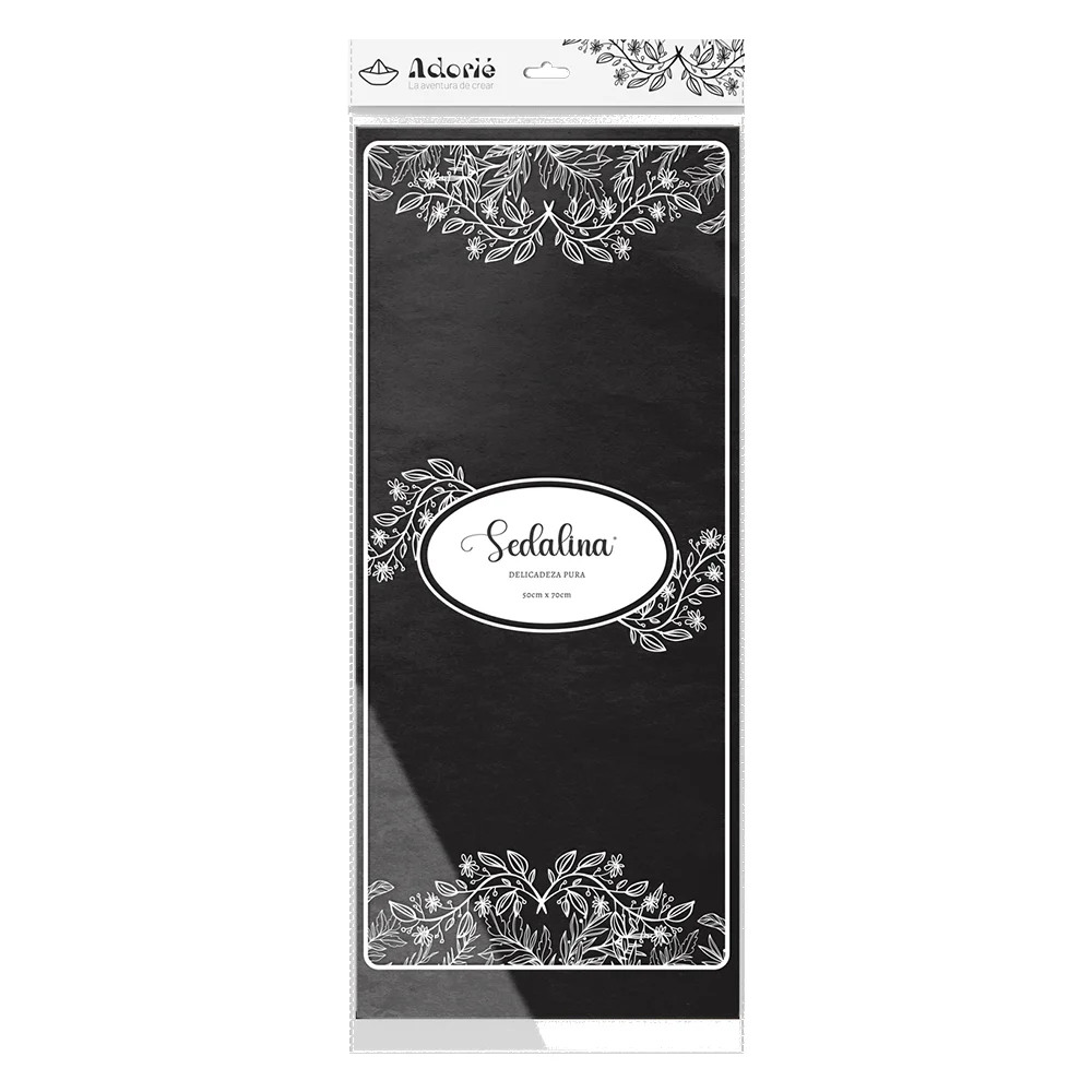 05.34.171_1000-1-1 Adorie 50x70 Sedalina Negro X 25 Hojas - Imagen 1