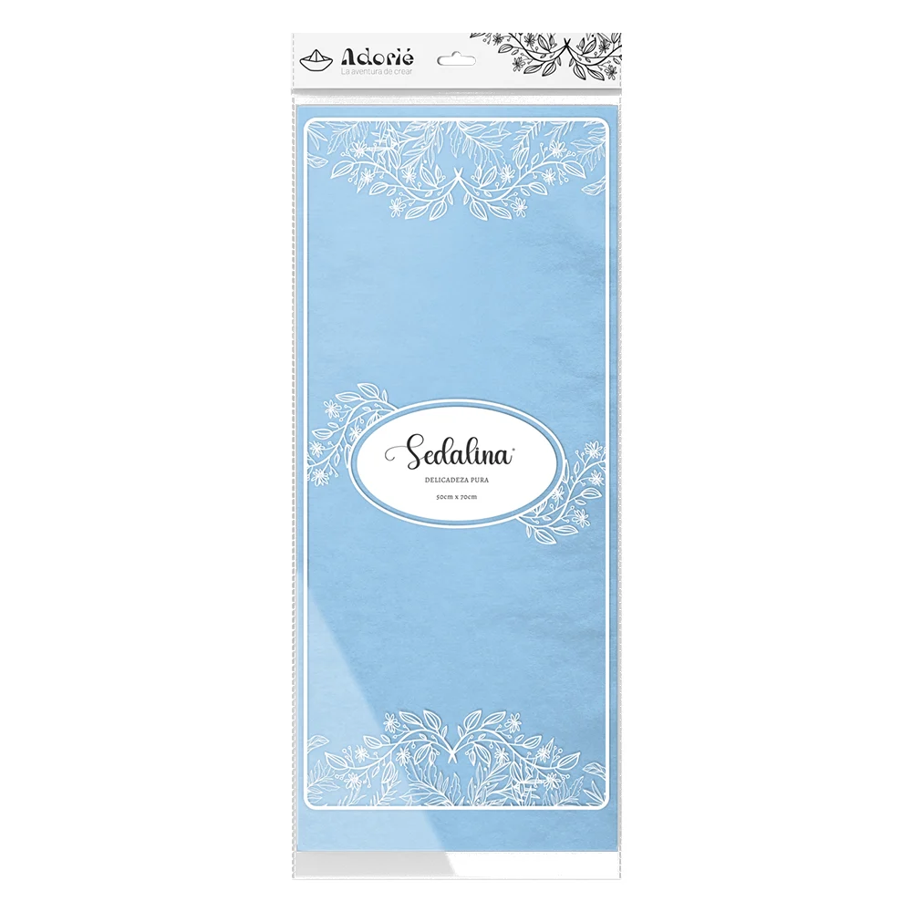Adorie 50x70 Sedalina Celeste Cielo X 25 Hojas