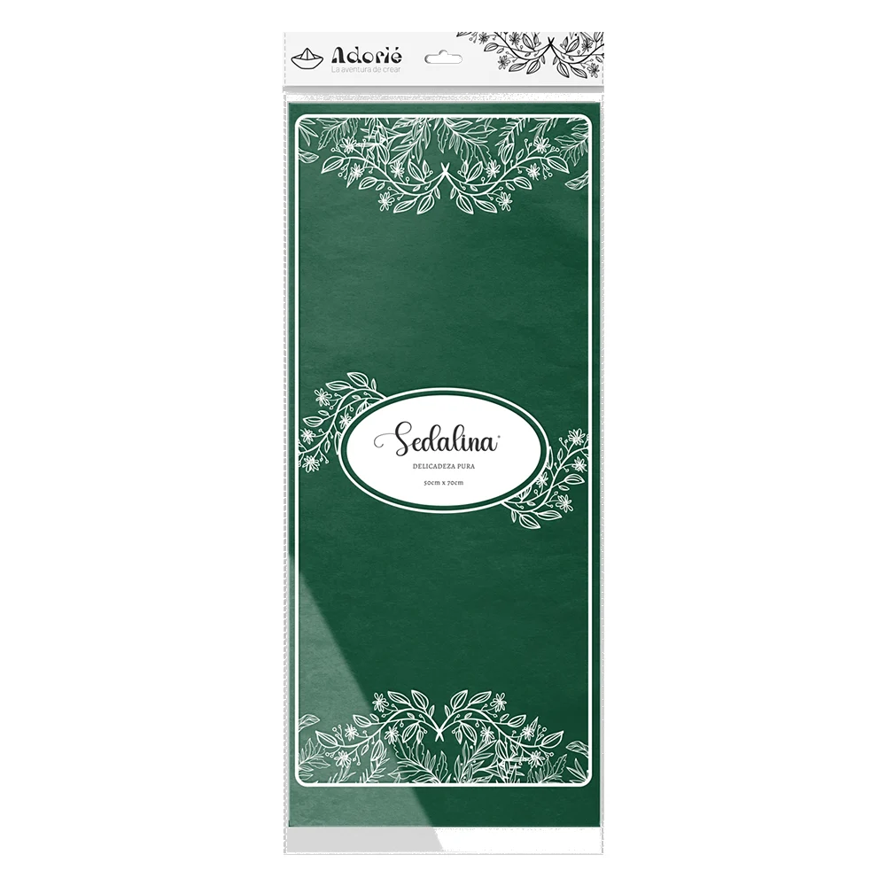 Adorie 50x70 Sedalina Verde Azulado X 25 Hojas