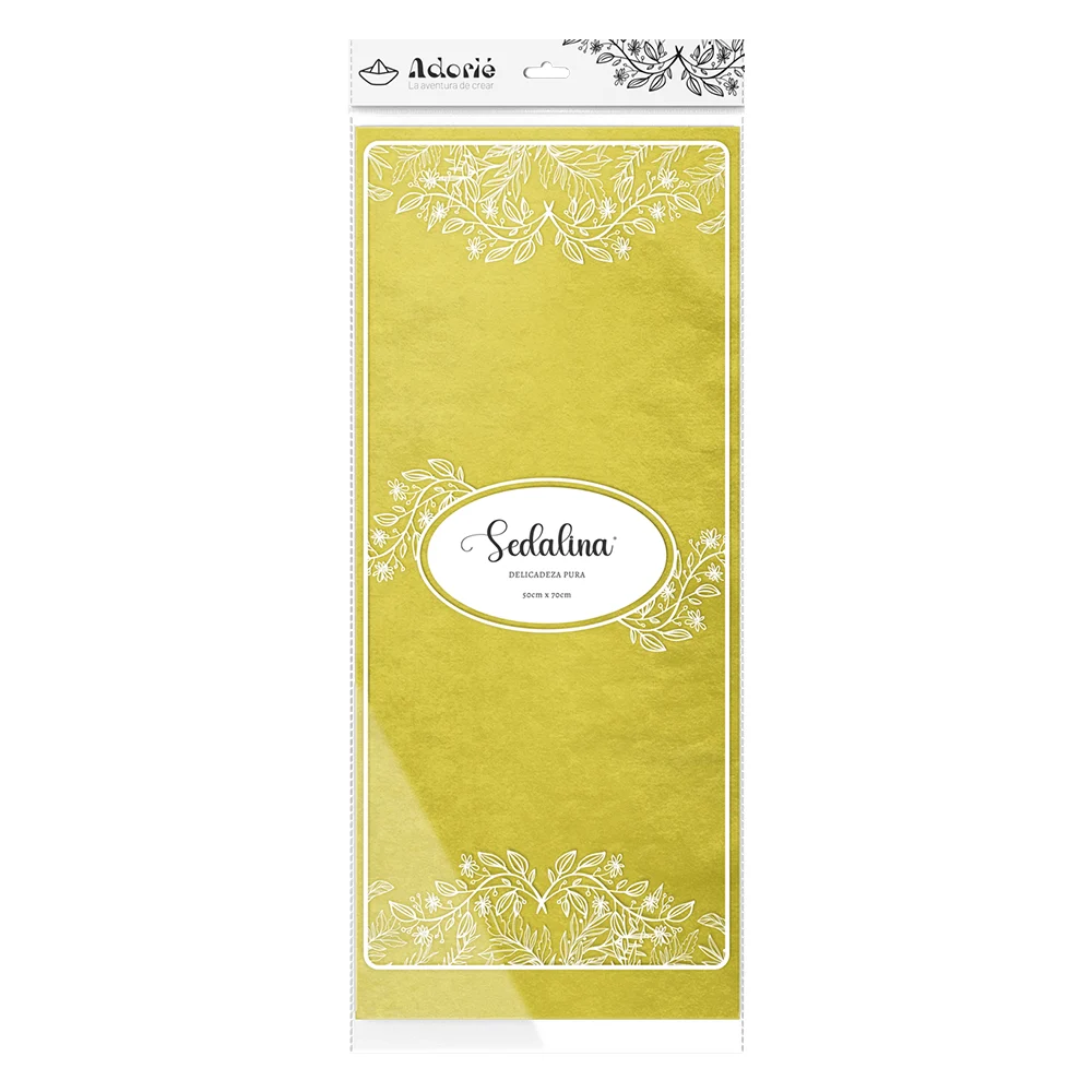 Adorie 50x70 Sedalina Amarillo Ocre X 25 Hojas