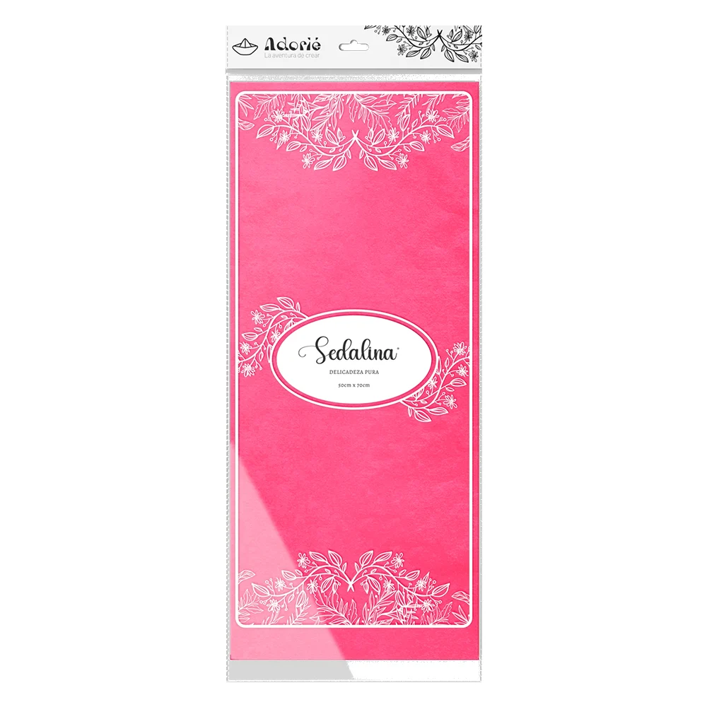 Adorie 50x70 Sedalina Rosa Fluor X 25 Hojas