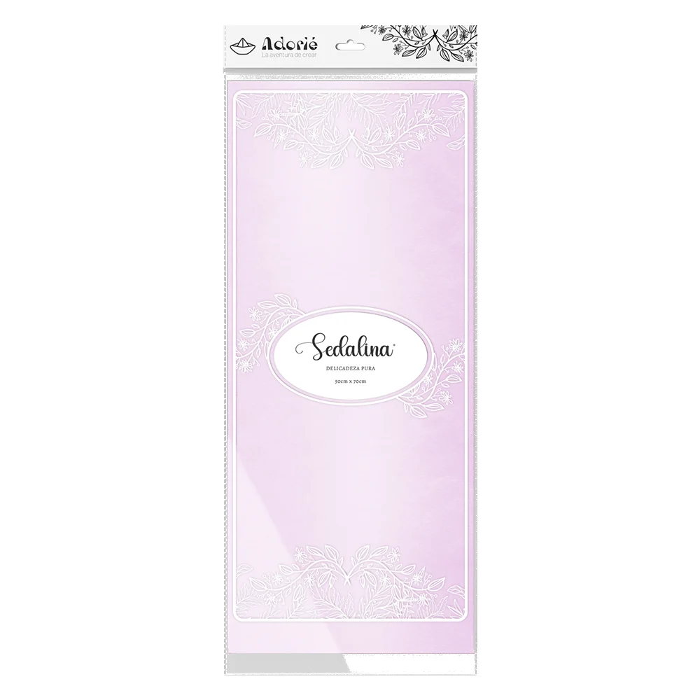 Adorie 50x70 Sedalina Rosa Perlado X 25 Hojas