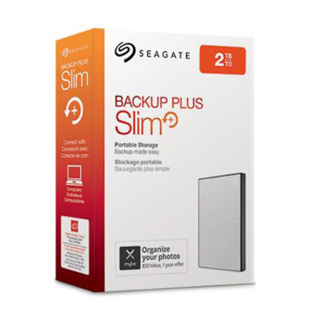 Disco Portable Backup Plus Slim Plata Seagate 2tb Usb 3.0
